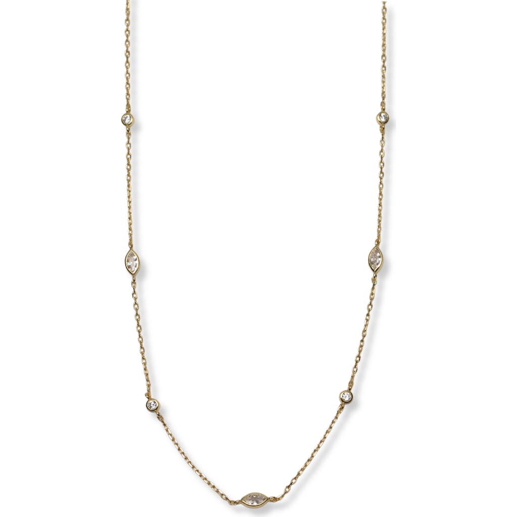 Argento Vivo All Around Mixed Cubic Zirconia Necklace In Silver