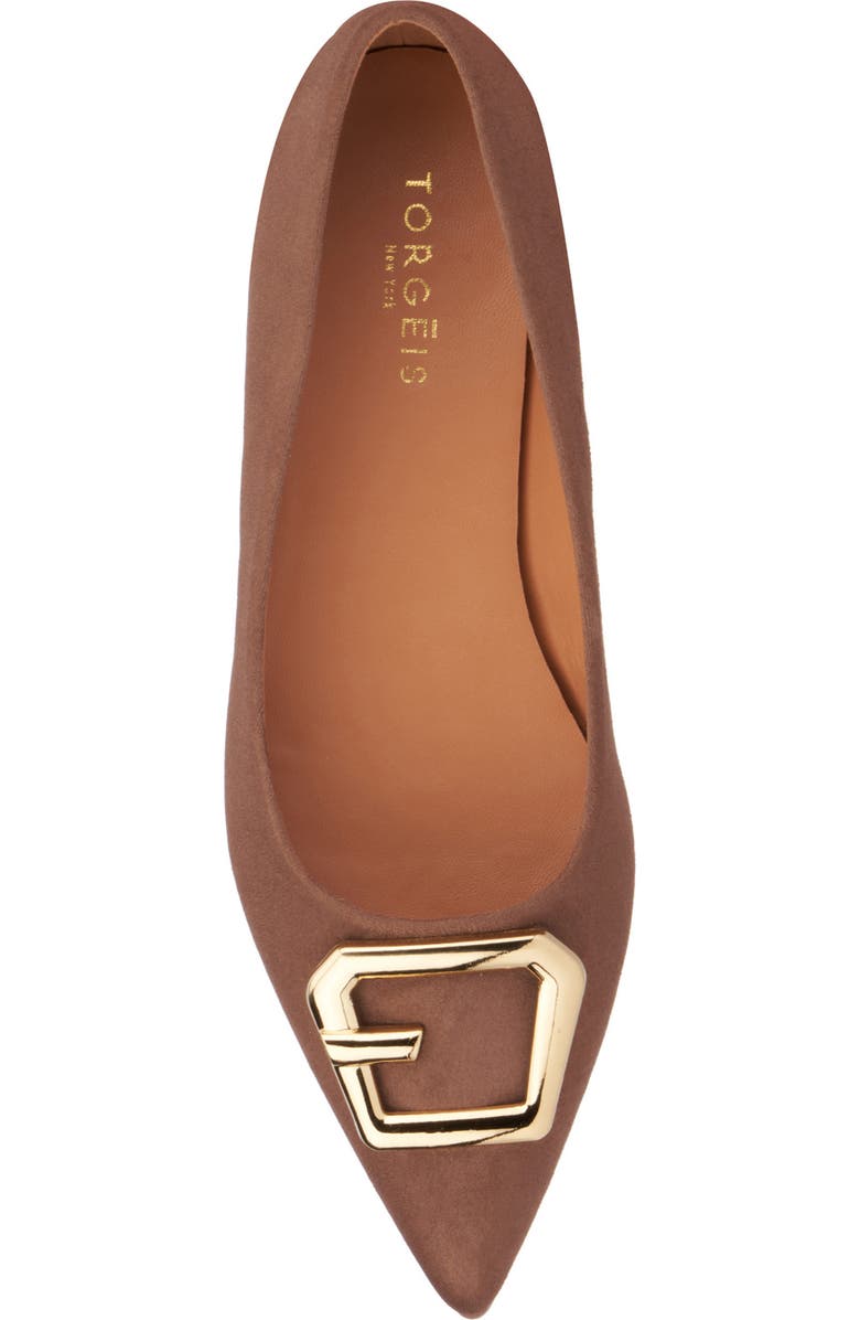 TORGEIS Hartwell Pointed Toe Flat, Alternate, color, Taupe