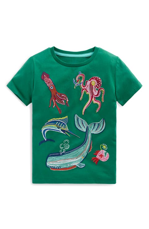 Kids' Sea Creatures Glow in the Dark Superstitch T-Shirt (Toddler & Little Kid)