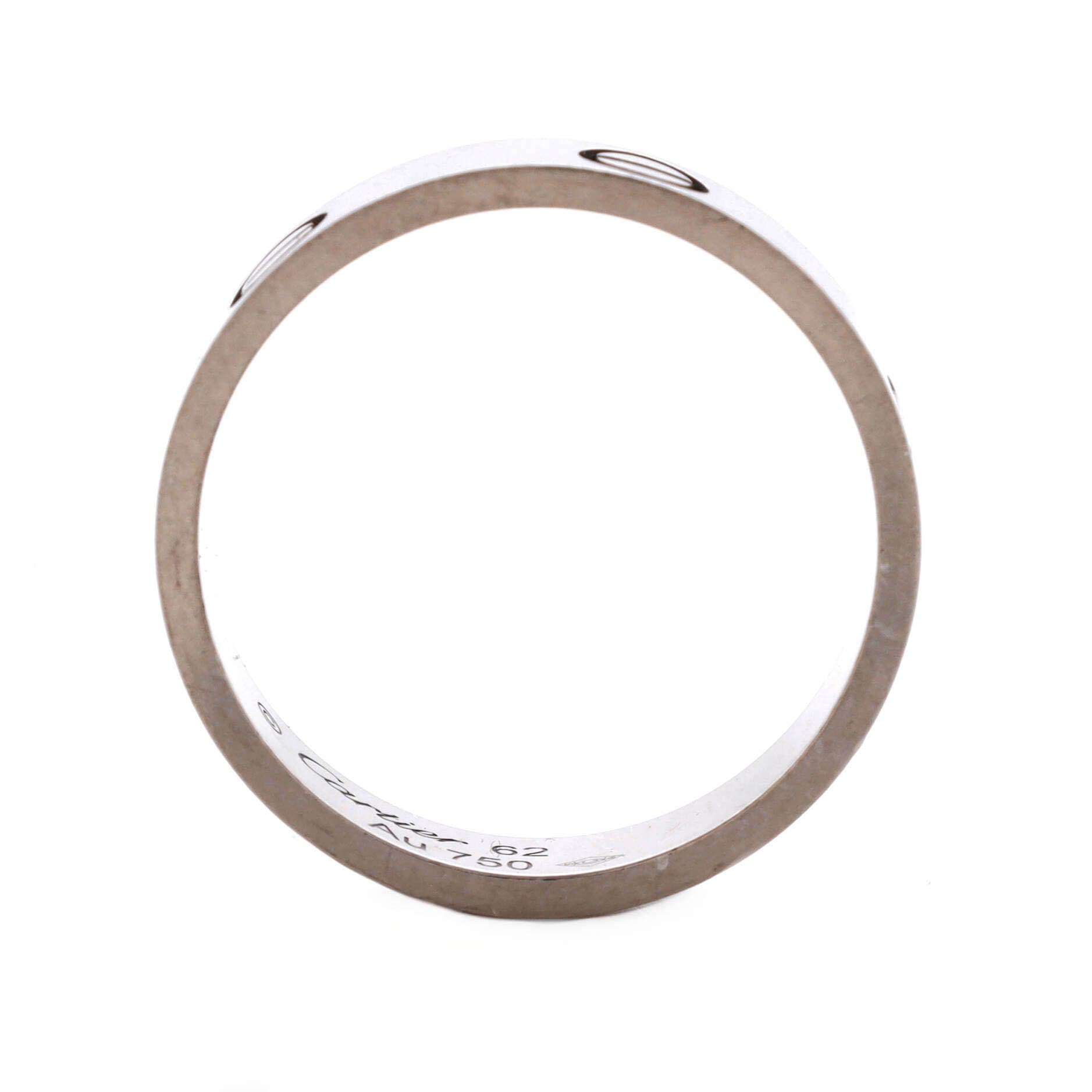 Love Band Ring 18K White Gold, Alternate, color, Metallic Gold
