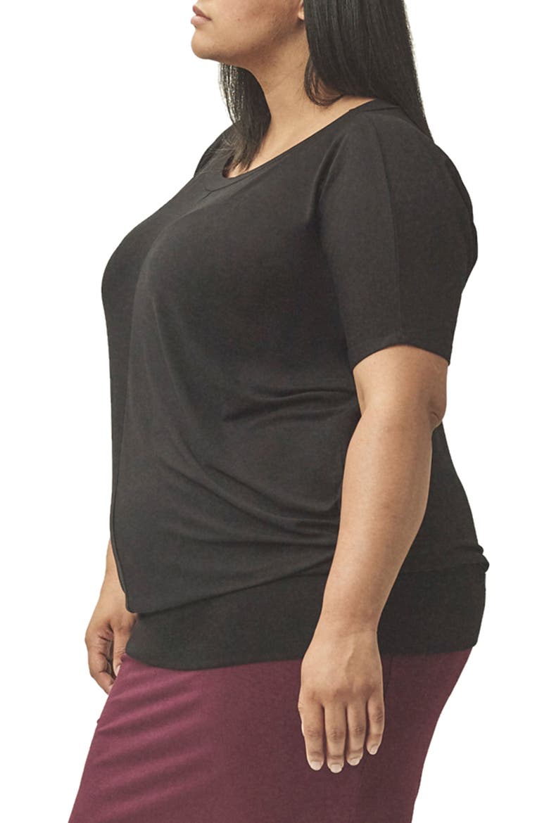 Origami Collection - Carrea Relaxed Tee, Alternate, color, BLACK