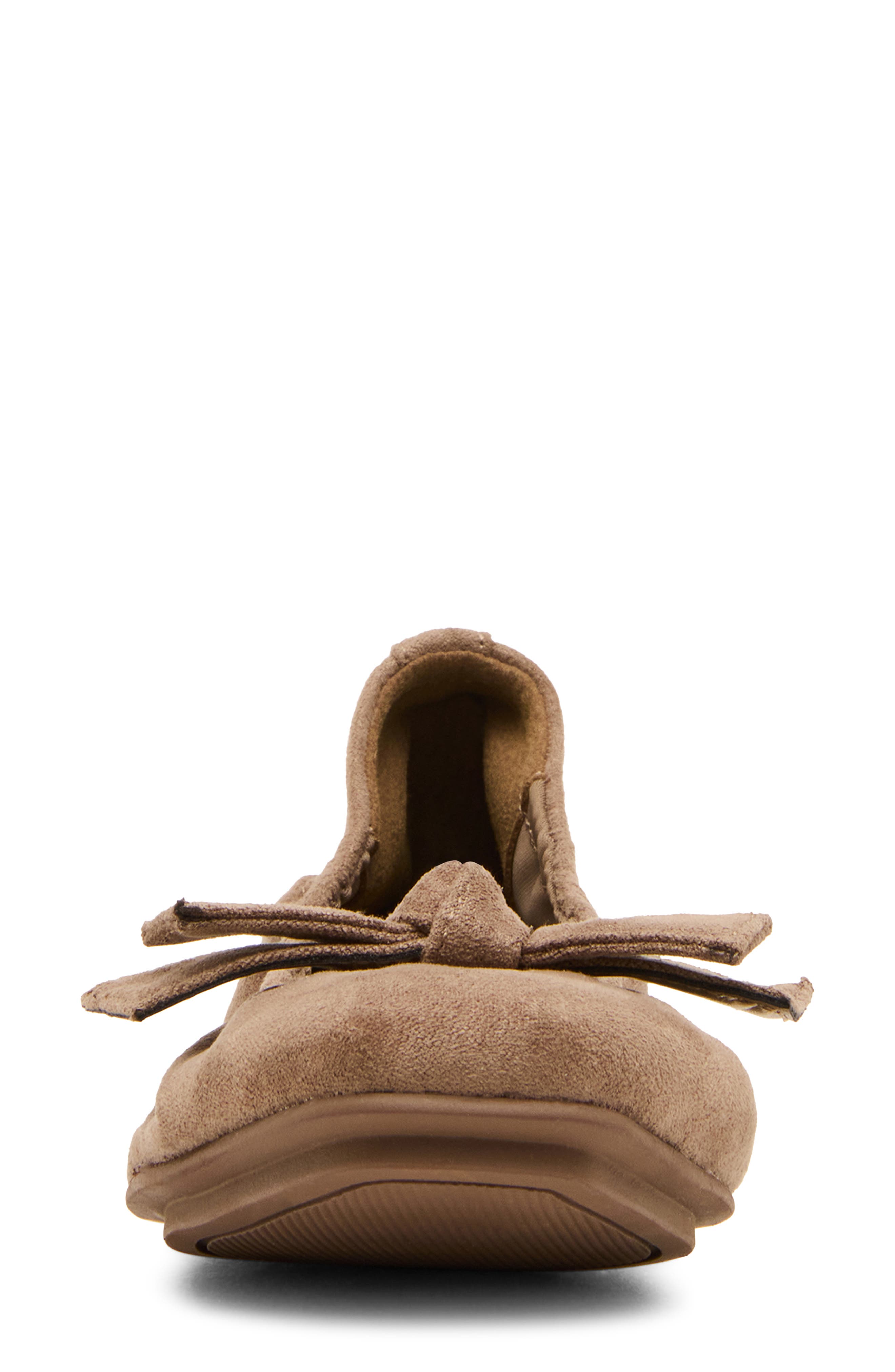 Charity Flat, Alternate, color, TAUPE MICROSUEDE