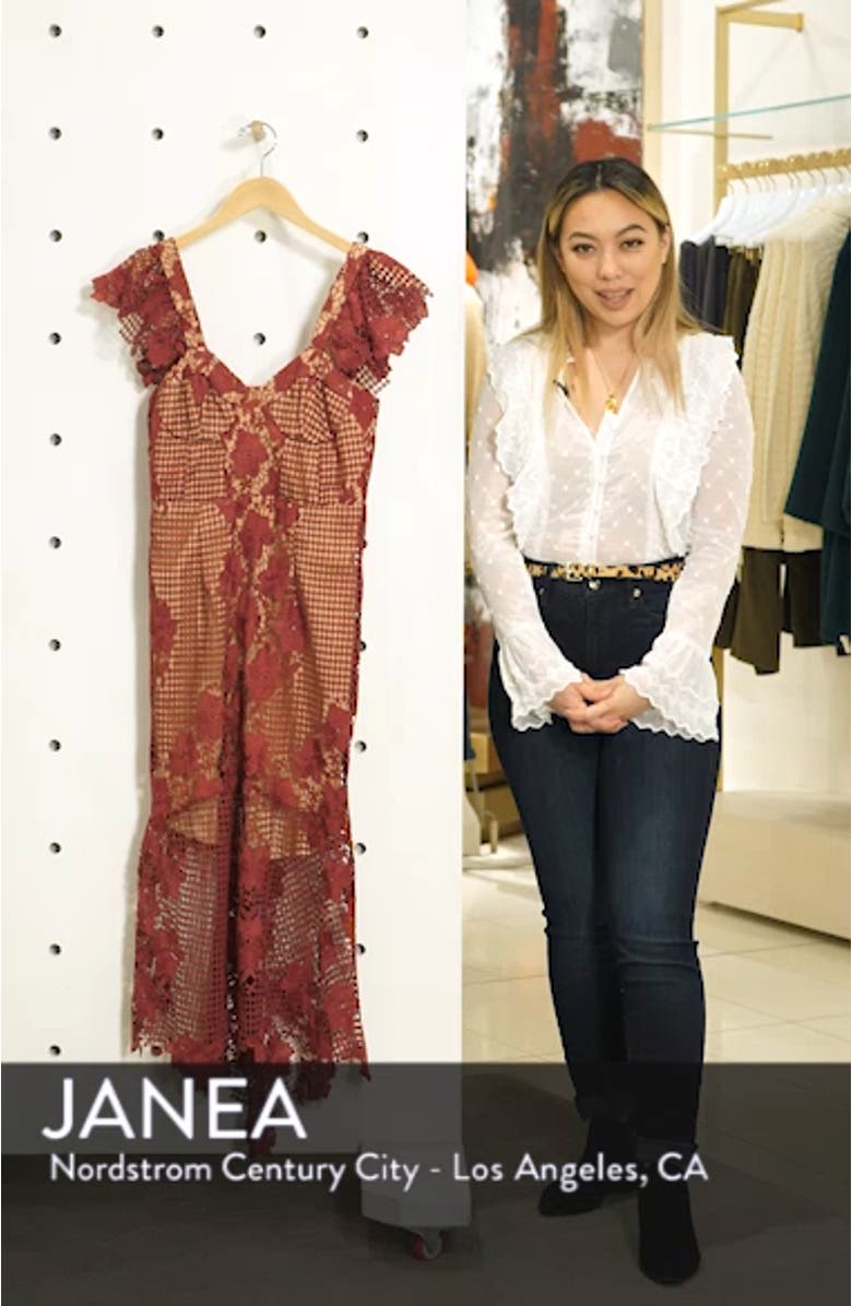 Bardot Lucy Lace Midi Dress | Nordstrom