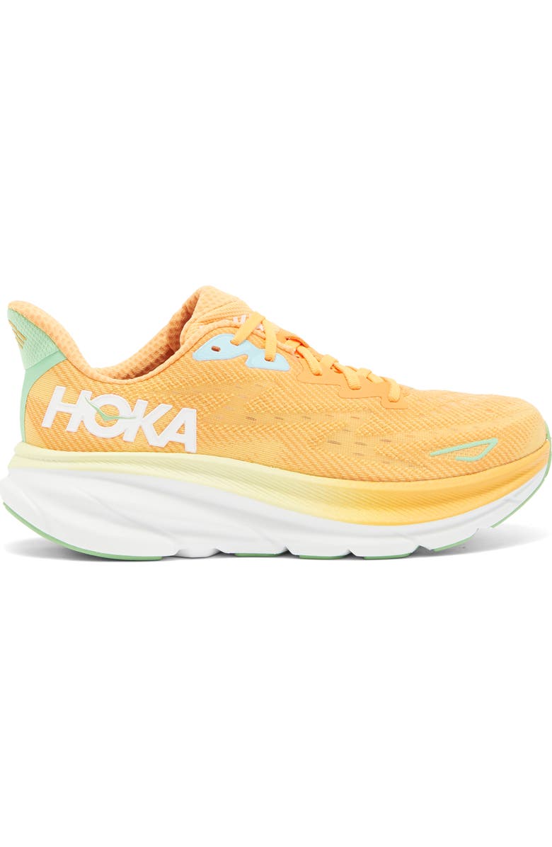 HOKA Clifton 9 Running Shoe, Alternate, color, Solar Flare / Sherbet