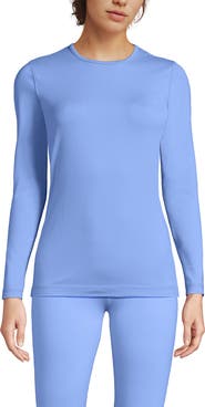 Lands' End Plus Size Baselayer Cozy Thermaskin Crewneck Top