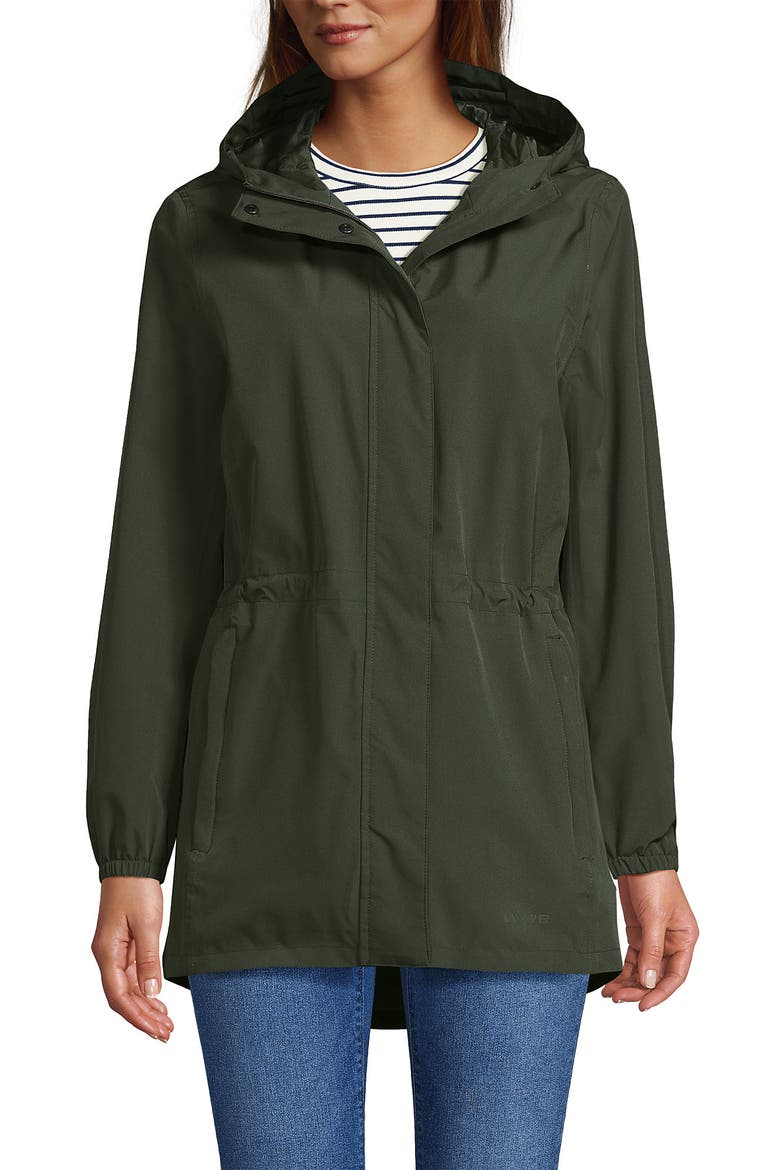 Squall Packable Waterproof Raincoat, Main, color, Rich Olive Green