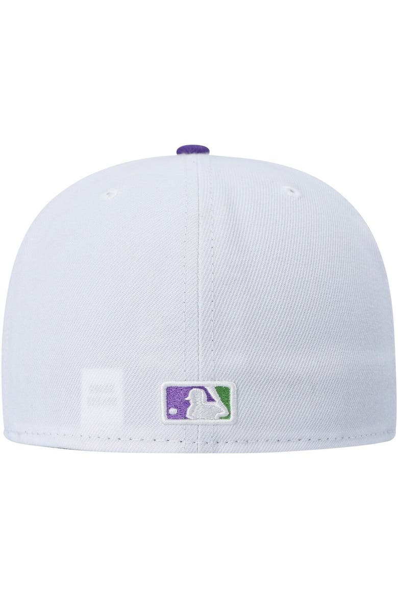 Men's New Era White New York Yankees  Side Patch 59FIFTY Fitted Hat, Alternate, color, White