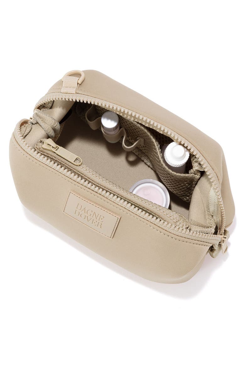 Small Hunter Neoprene Toiletry Bag, Alternate, color, ALMOND LATTE