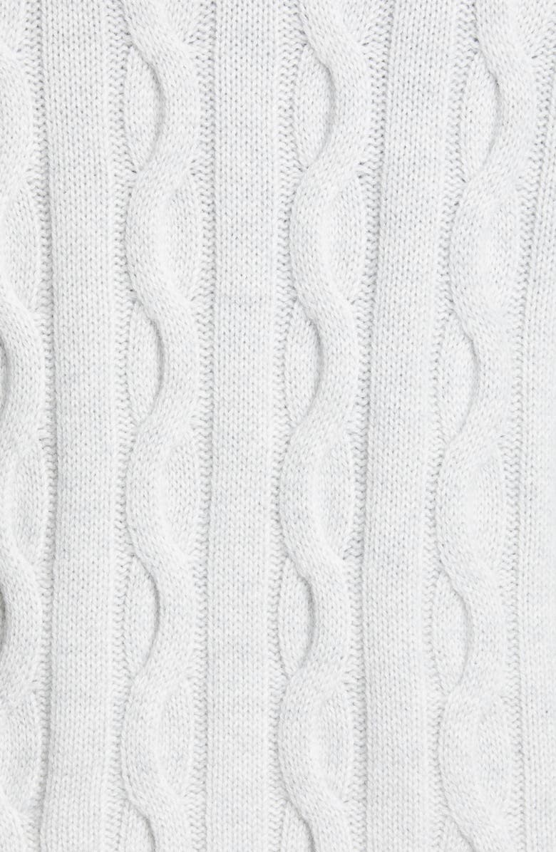 Brunello Cucinelli Cable Knit Cashmere Turtleneck Sweater, Alternate, color, 
