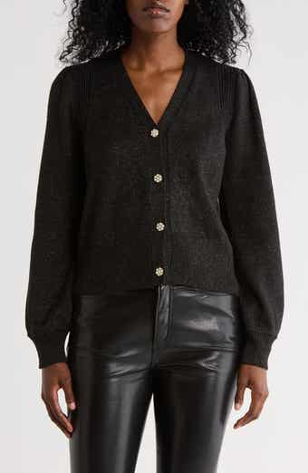 Joseph A Faux Pearl Button Cardigan