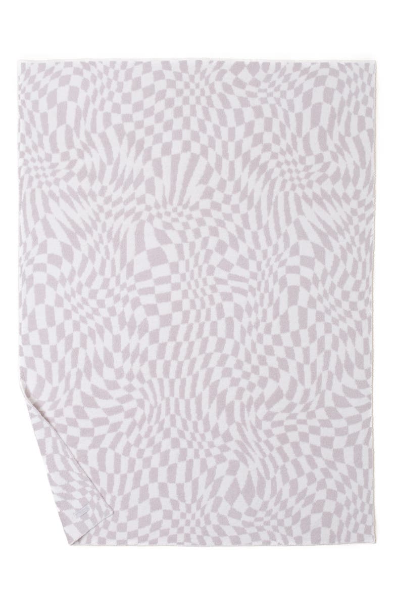 Barefoot Dreams<sup>®</sup> CozyChic<sup>™</sup> Checkered Throw Blanket, Alternate, color, Cream-Stone