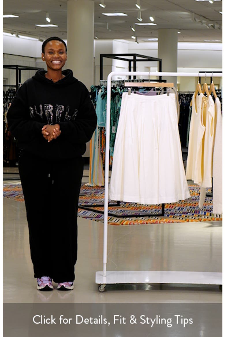 Pleated Midi Skirt video