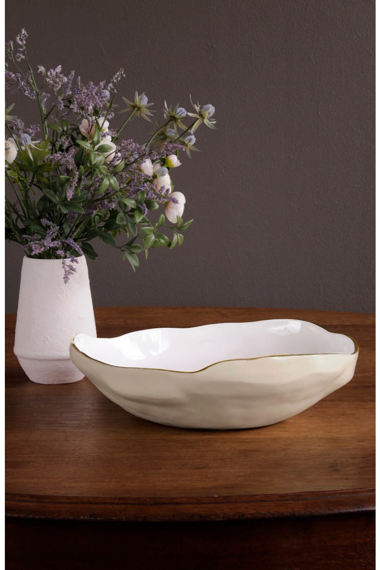 Encanto Nuevo Large Bowl, Alternate, color, Cream and White