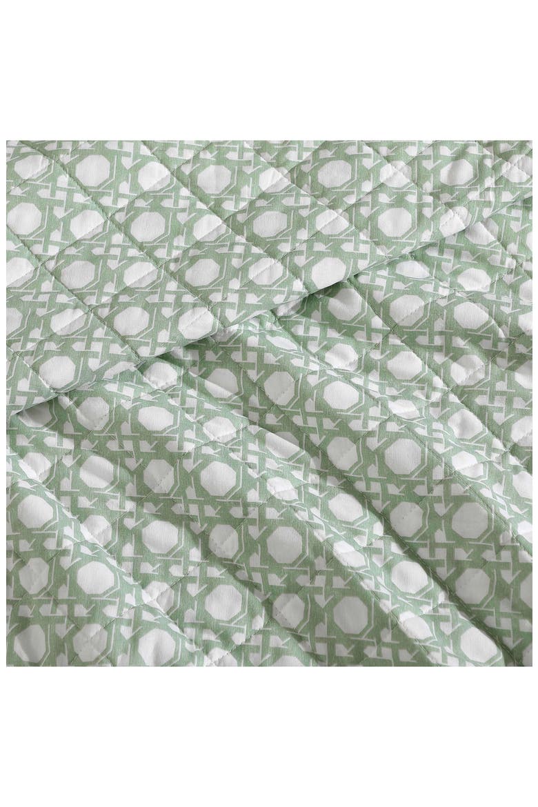 Diamond Isle Cotton Quilt & Sham Set, Alternate, color, LT-PASTEL GREEN