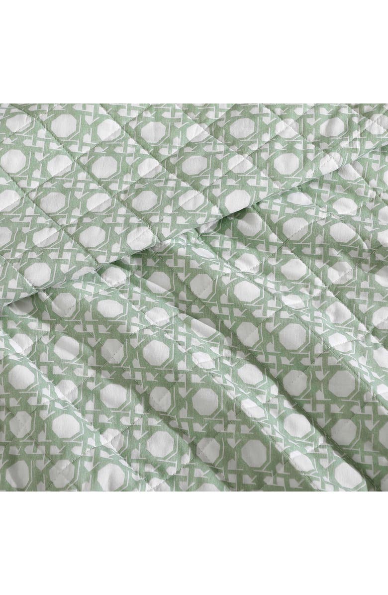 Tommy Bahama Diamond Isle Cotton Quilt & Sham Set, Alternate, color, Lt-Pastel Green