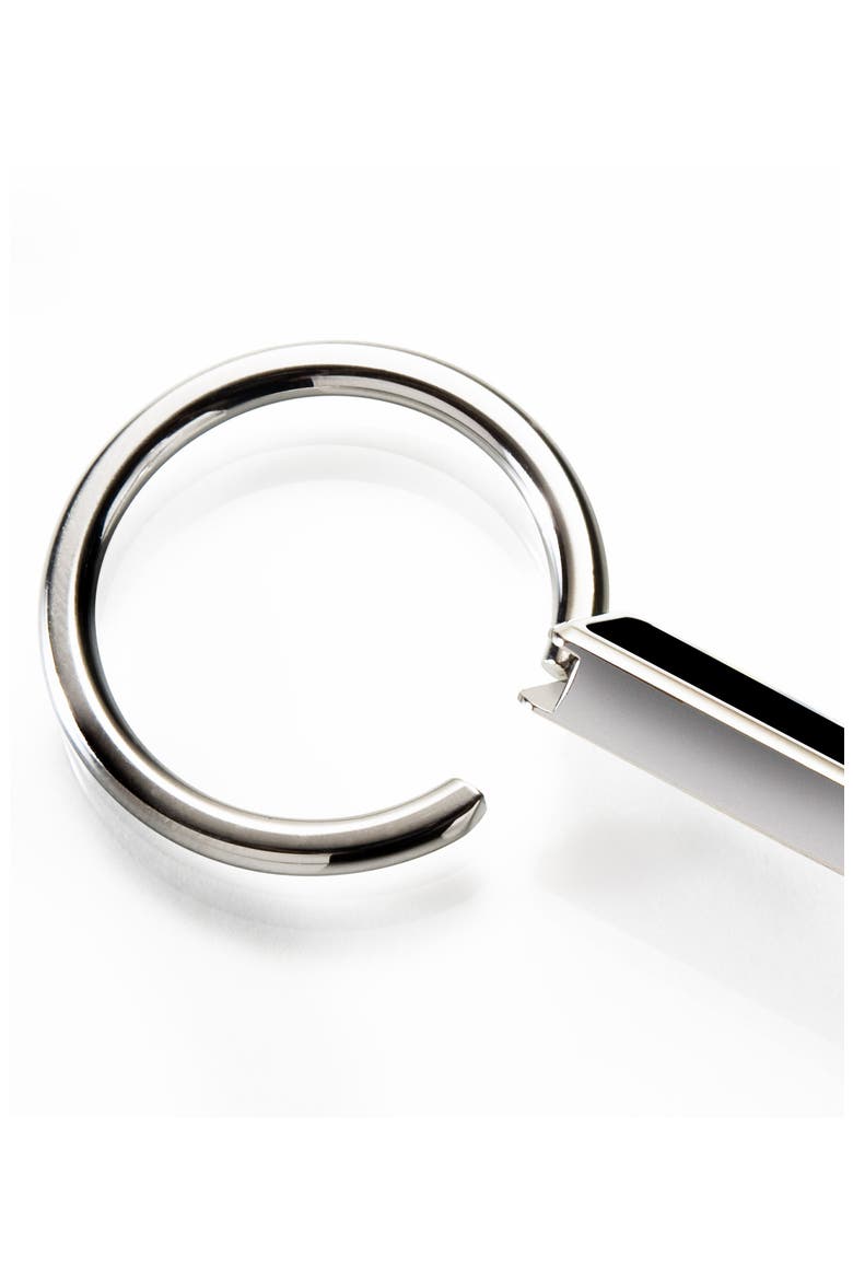 M-Clip Nautical Flag Key Ring, Alternate, color, SILVER