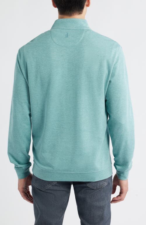 Johnnie-o Sully Quarter Zip Pullover In Blue