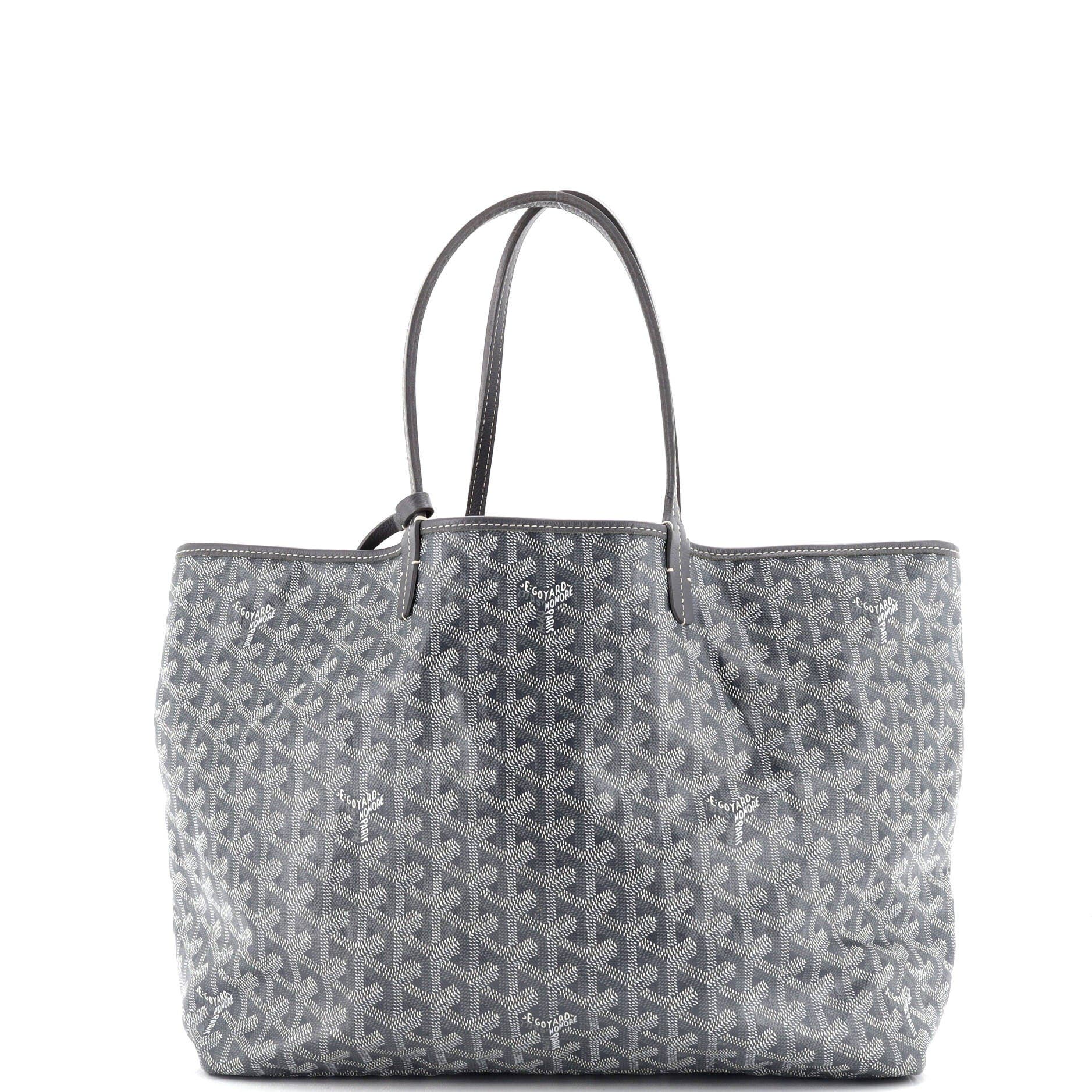 Pre-Owned Goyard Saint Louis Tote Coated Canvas XXL, Main, color, Gray