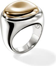 John Hardy Pebble Ring, Sterling Silver, Gold