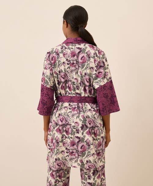 Pact Organic Staycation Short Robe In Burgundy