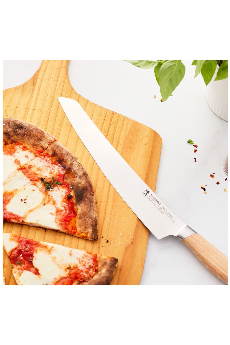 Pakkawood 10-Inch Pizza Knife, Alternate, color, LIGHT BROWN