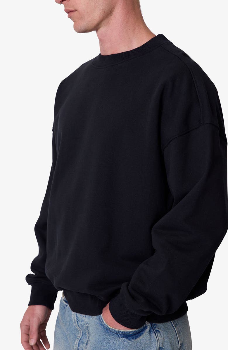mnml Heavyweight Basic Crewneck Sweatshirt, Alternate, color, Black