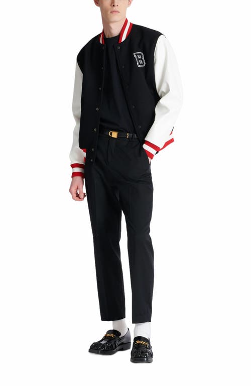Balmain Embroidered  Signature T-shirt In Black