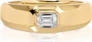EF Collection Emerald Cut Diamond Signet Ring