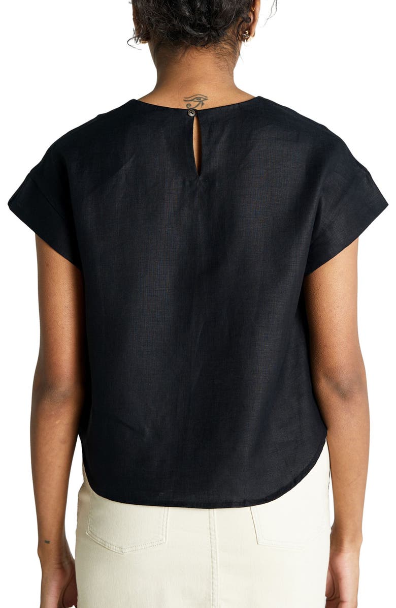 Reistor Women's Sandcastles Saturday Top - White - XL, Alternate, color, Black