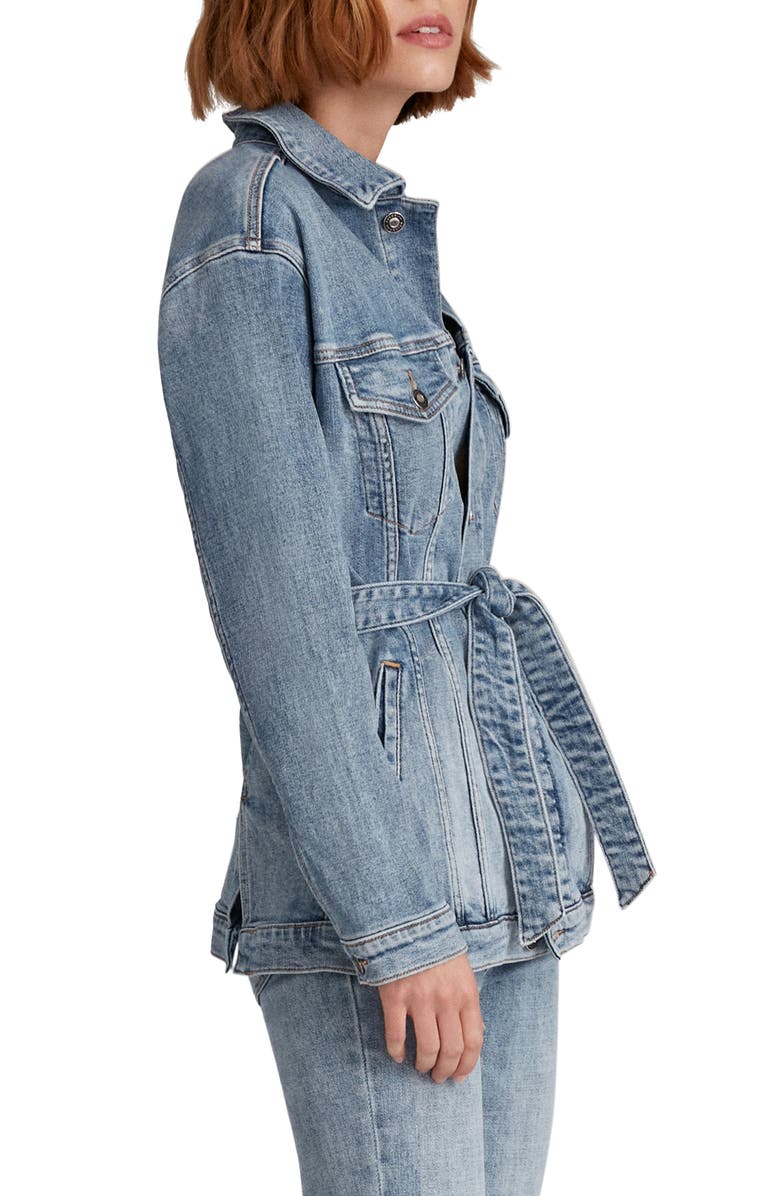 Favorite Daughter The Jane Denim Trench Coat, Main, color, 