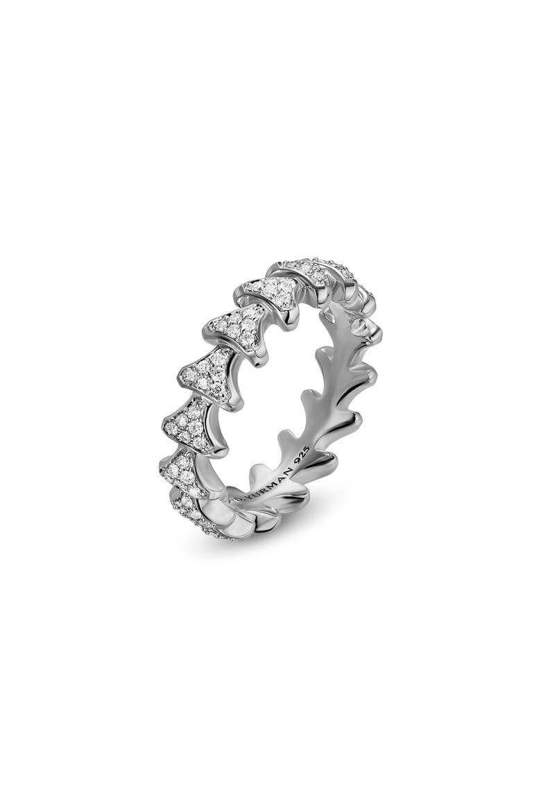 Men's Armory Sterling Silver Diamond Band Ring, Alternate, color, SILVER PAVE