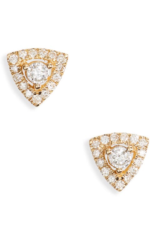 Dana Rebecca Designs Ava Bea Triangle Stud Earrings in Yellow Gold  product