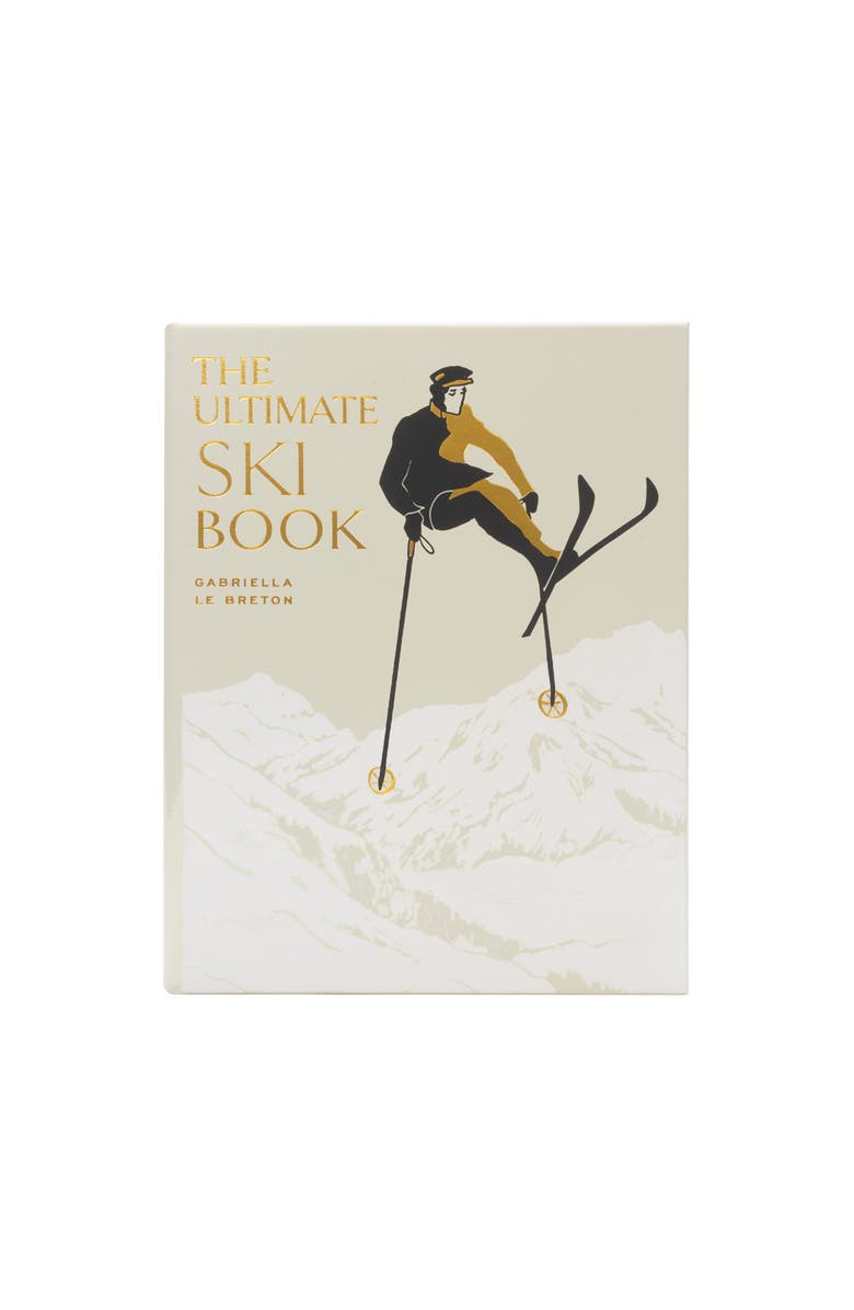 Graphic Image The Ultimate Ski Book Leather Coffee Table Book, Main, color, Ivory