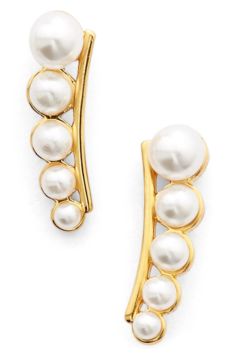 'Milo' Ear Crawlers, Main, color, GOLD