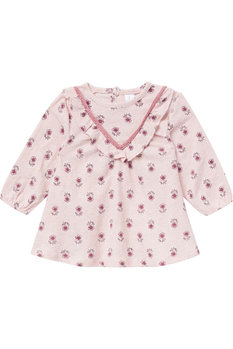 Ruffle Dress and Tights Set, Alternate, color, Pink Blush Florals