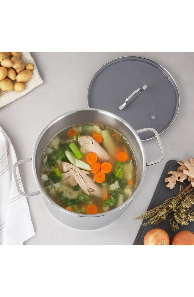 BergHOFF Dina Helix Stainless Steel Stock Pot, Alternate, color, 