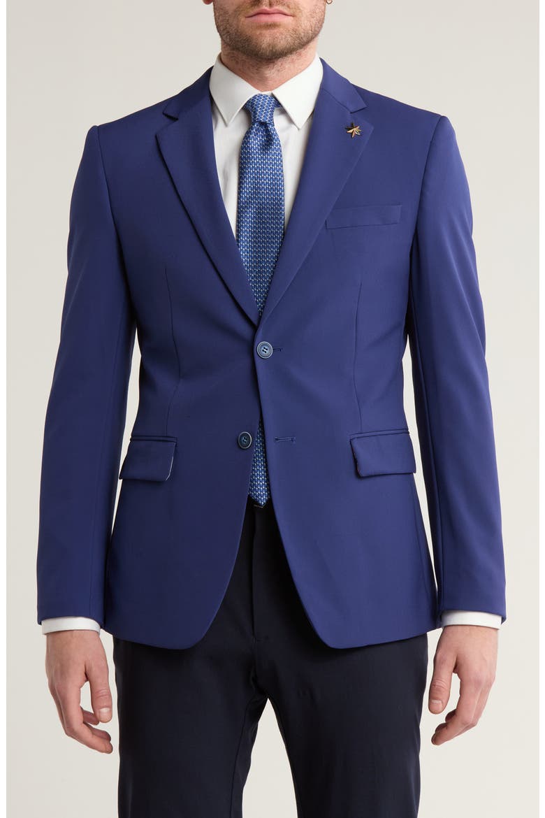 Slim Fit Stretch Blazer, Main, color, ROYAL