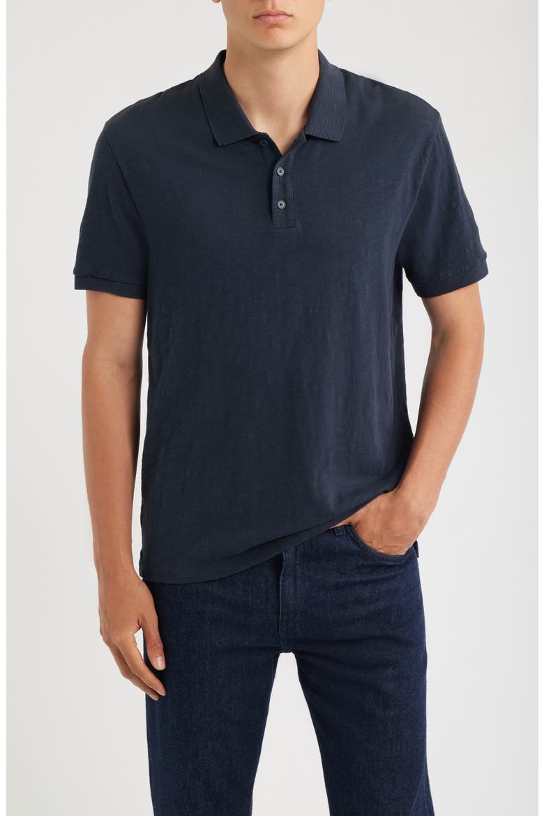 Cotton Slub Jersey Polo, Main, color, COASTAL