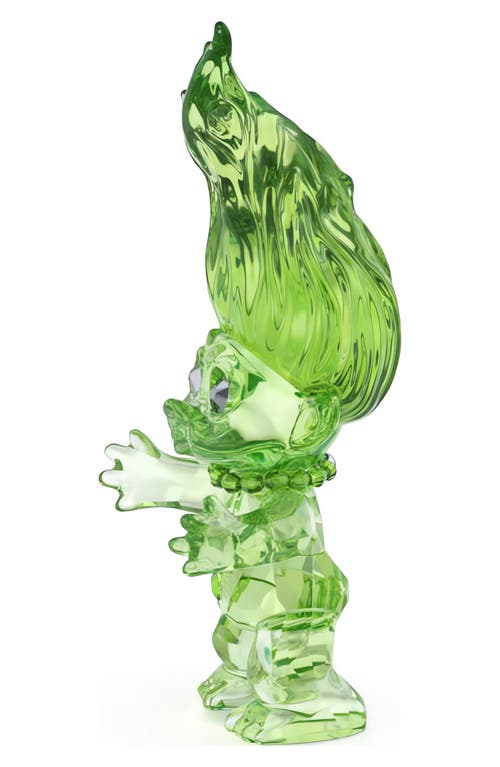 Swarovski Good Luck Crystal Troll In Green