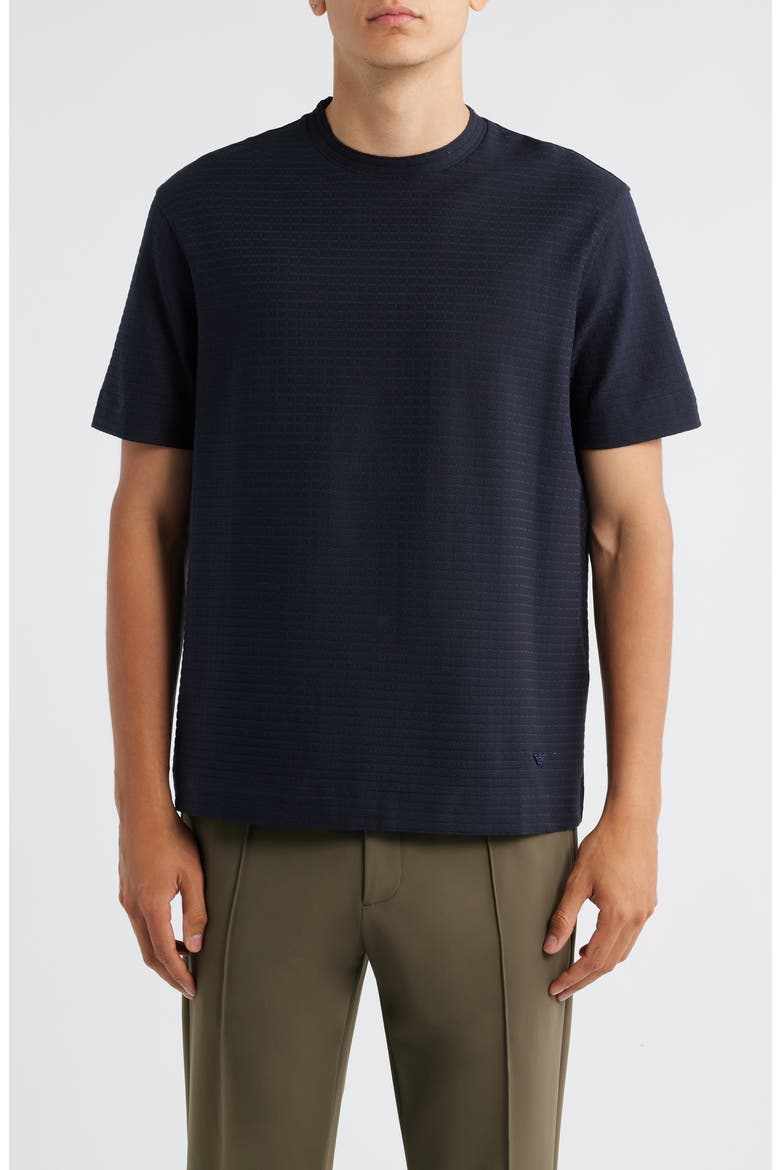 Tonal Box Cotton T-Shirt, Main, color, NAVY