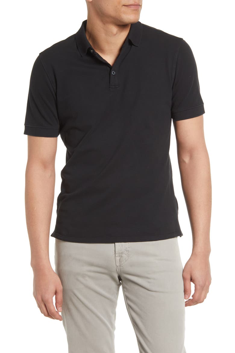 Bathhurst Short Sleeve Polo, Main, color, BLACK