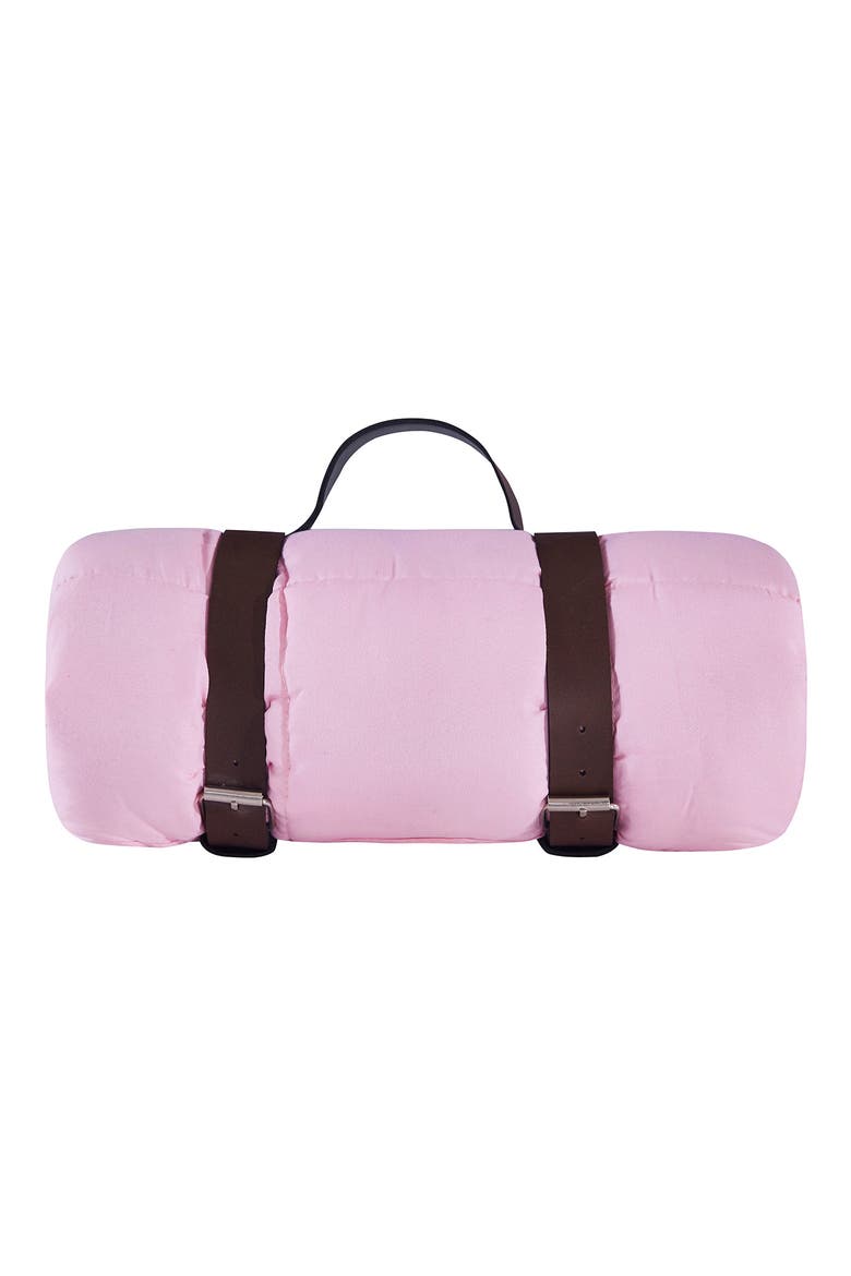 Microfiber Travel Weighted 5lb Blanket, Alternate, color, PINK