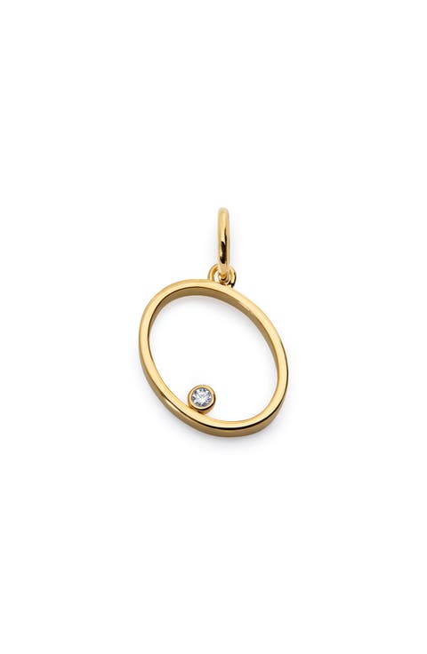 Lab Grown Diamond Initial Pendant