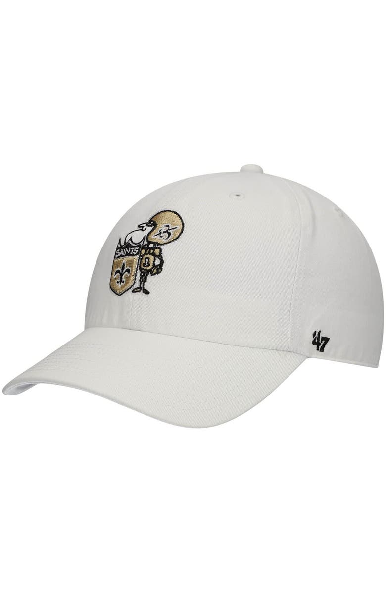 '47 Men's '47 White New Orleans Saints Clean Up Legacy Adjustable Hat, Main, color, White