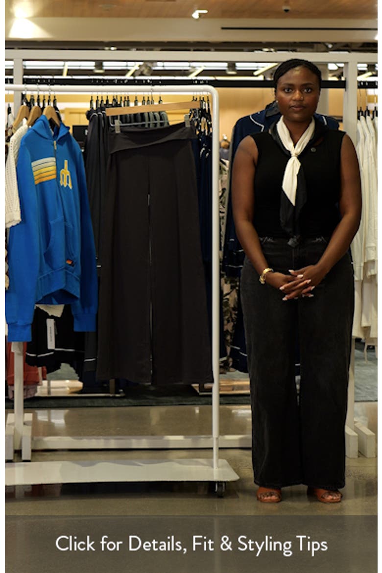 Wide Leg Foldover Pants video