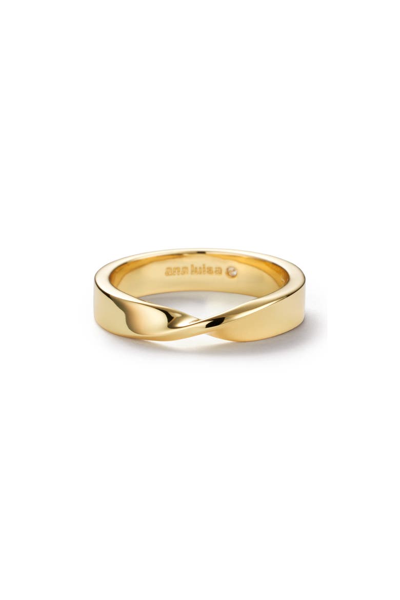 Eliora Twisted Band Ring, Alternate, color, GOLD