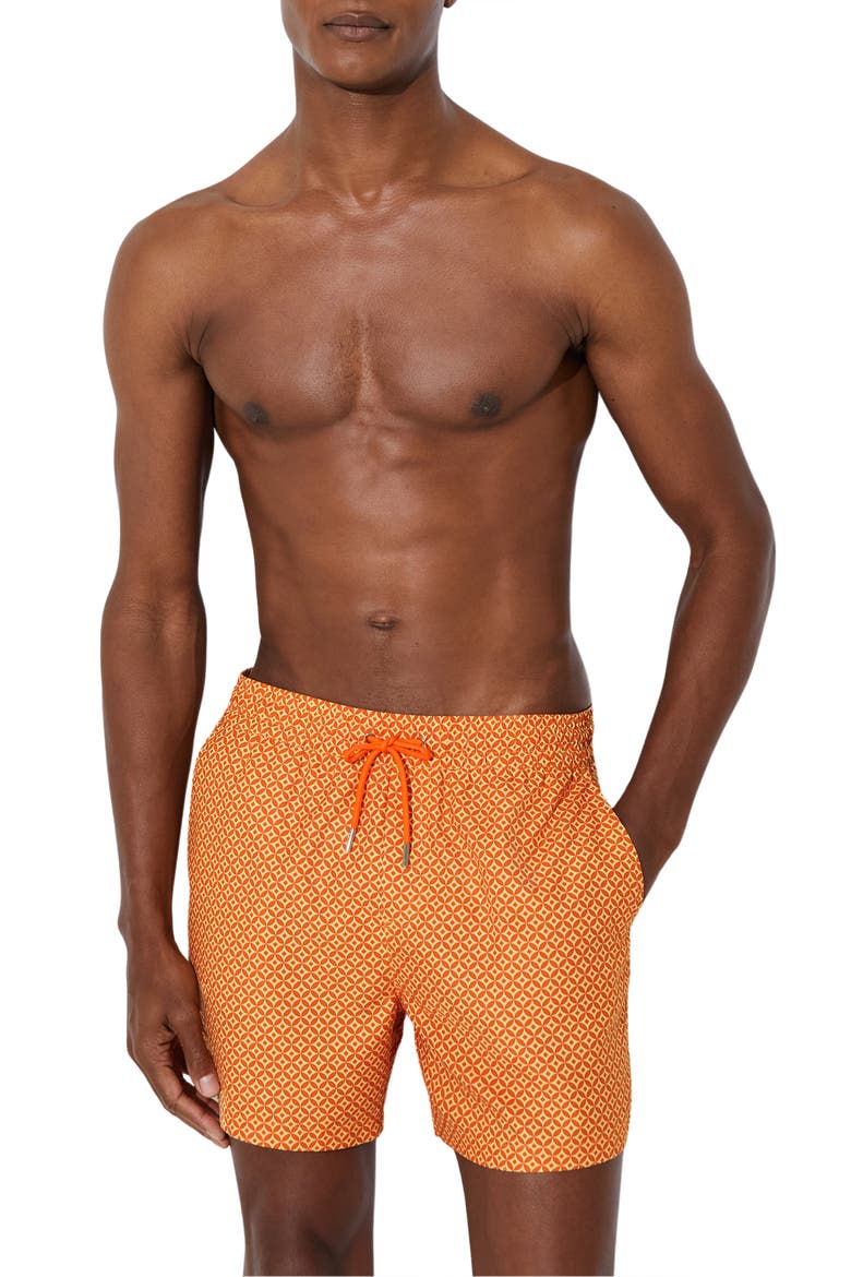 Oreint Swim Trunks, Main, color, TANGERINE ORANG
