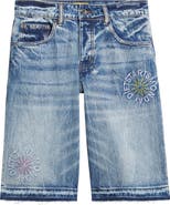 DIET STARTS MONDAY Sol Embroidered Denim Shorts