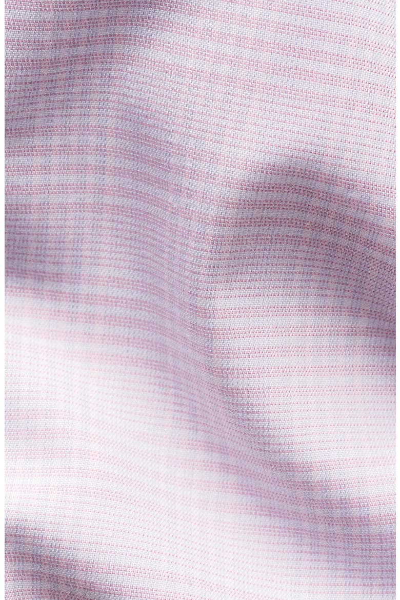 Slim Fit Prince of Wales Check Dress Shirt, Alternate, color, MEDIUM PINK