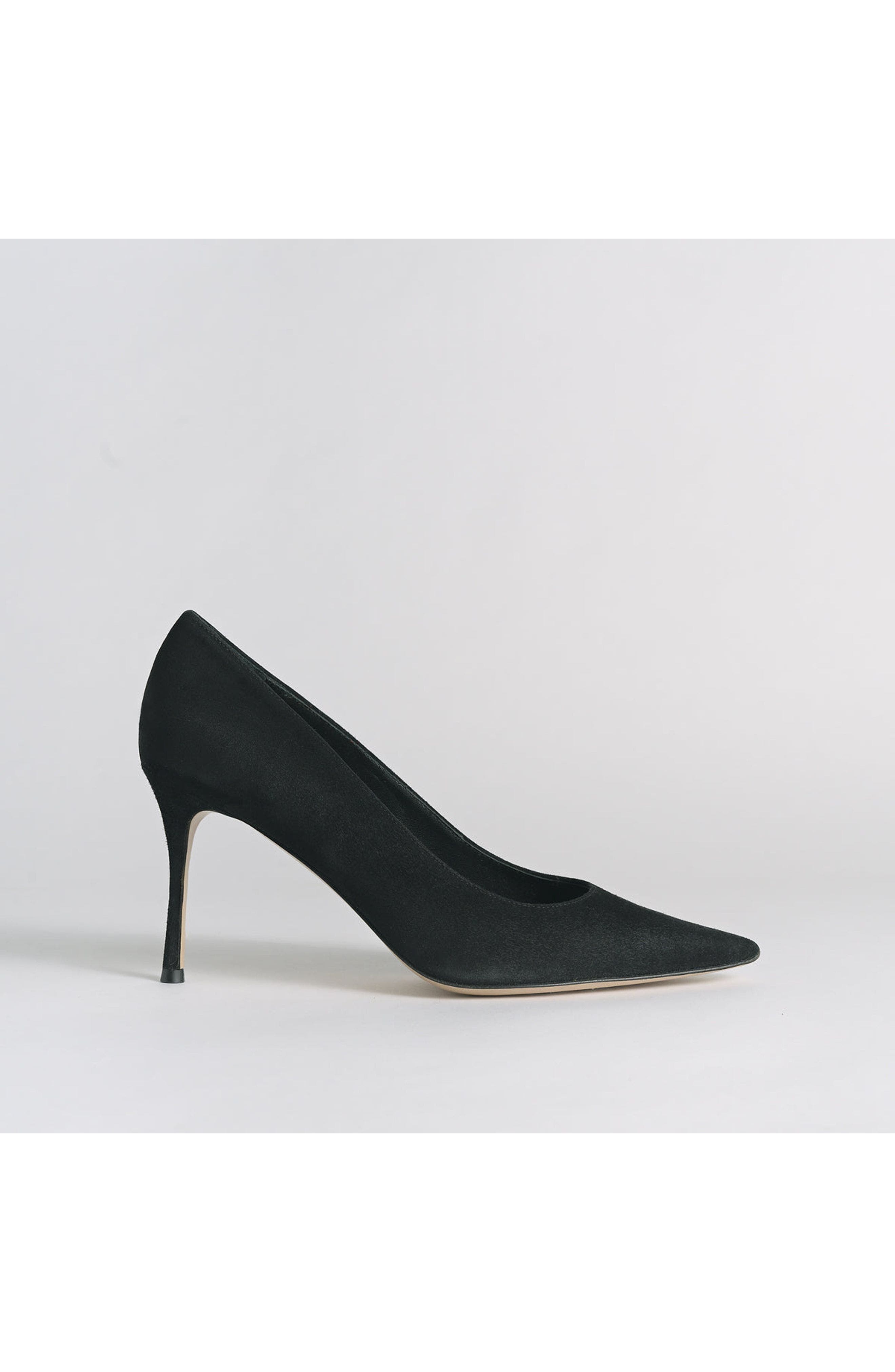 MARION PARKE Classic Pump 85 Suede, Main, color, Black
